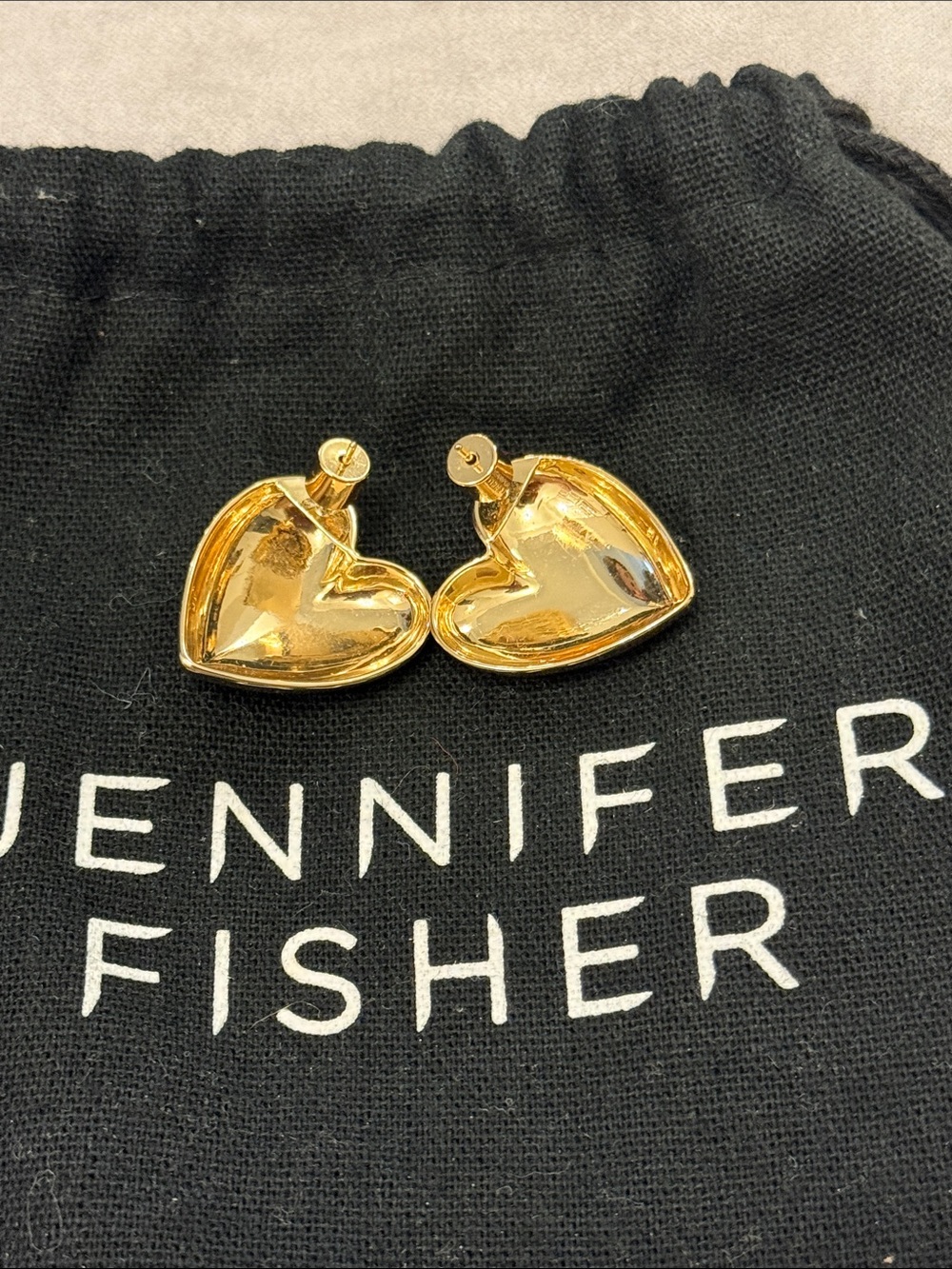 Jennifer Fisher small puffy heart earrings - Picture 3 of 6